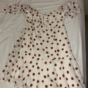 Polka dot mini dress never worn